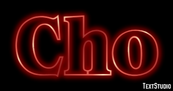 Cho Tekst Effect