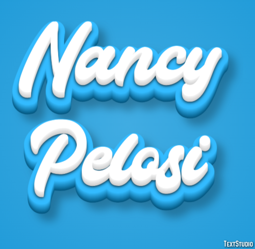 Nancy Pelosi Text Effect