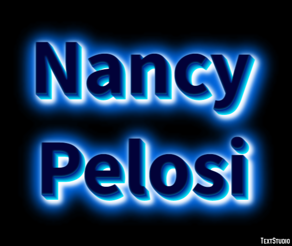 Nancy Pelosi Efecto de texto