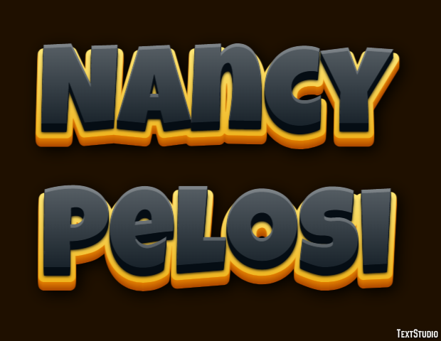 Nancy Pelosi Efecto de texto