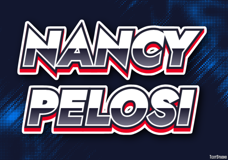 Nancy Pelosi Efecto de texto