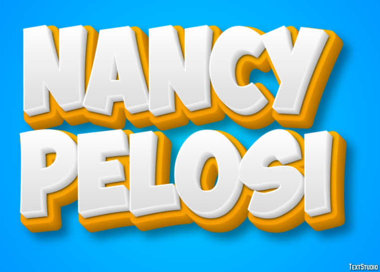 Nancy Pelosi Efecto de texto