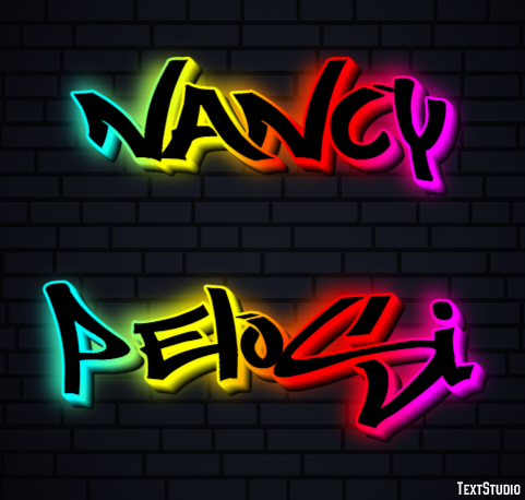 Nancy Pelosi Text Effect