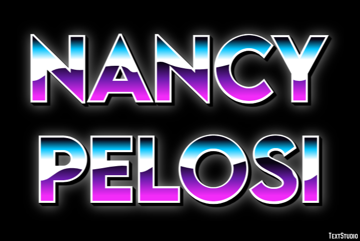 Nancy Pelosi Efecto de texto