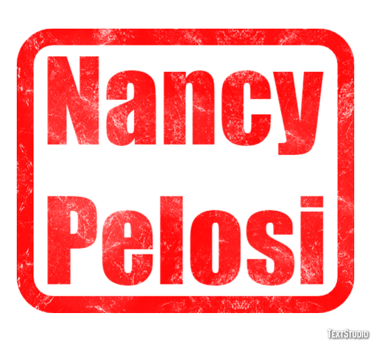 Nancy Pelosi Efecto de texto