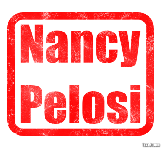 Nancy Pelosi Efecto de Texto