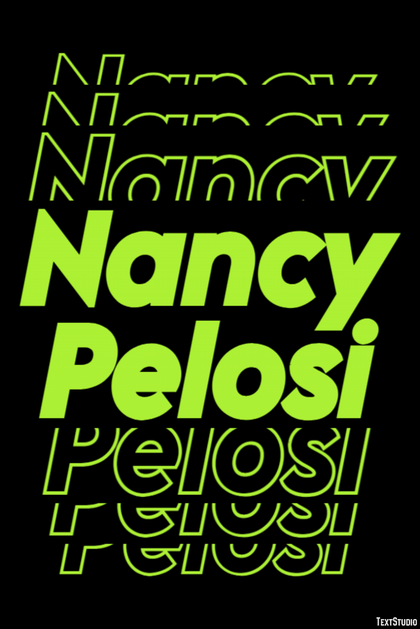 Nancy Pelosi Efecto de Texto