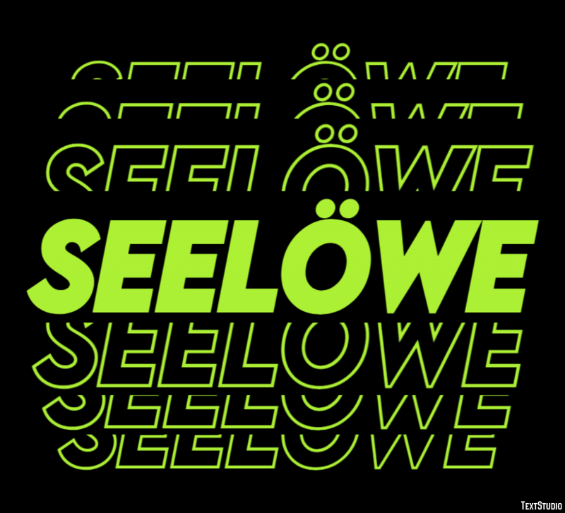 Seelöwe テキスト効果