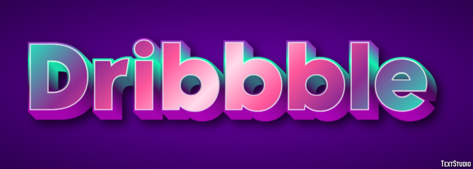 Dribbble Metin Efekti