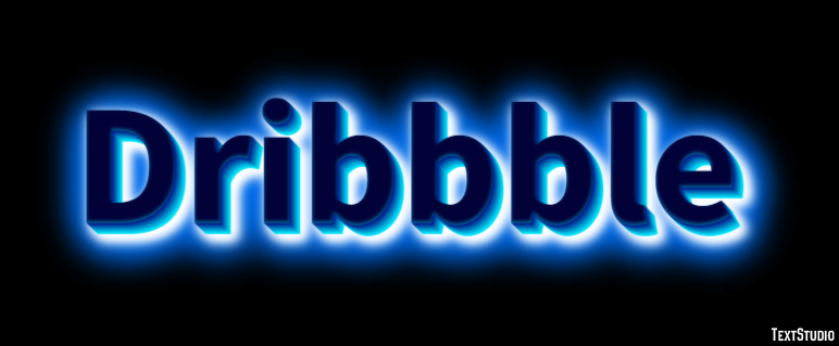 Dribbble Metin Efekti