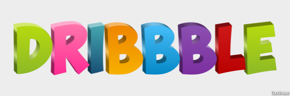 Dribbble Metin Efekti