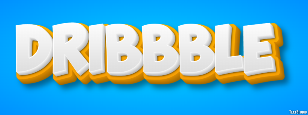 Dribbble Metin Efekti
