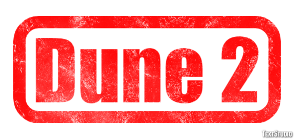 Dune 2 Tekst effect