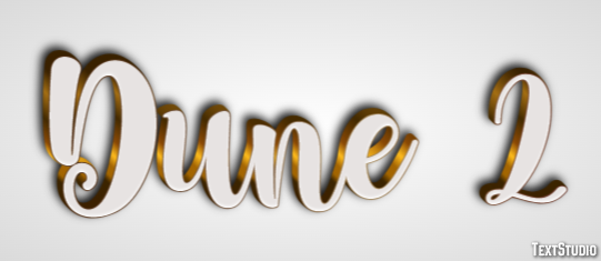 Dune 2 Tekst effect