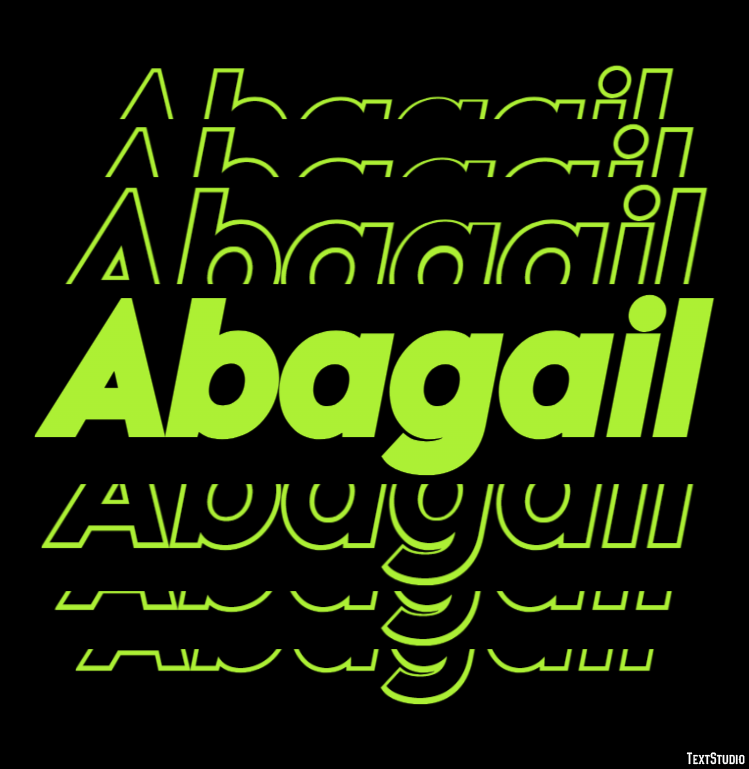 Abagail Text Effect