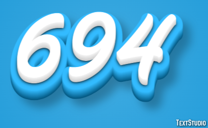 694 Text Effect