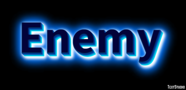 Enemy Effetto testo