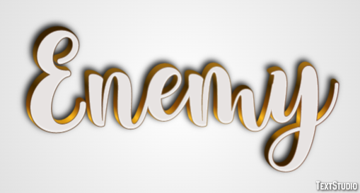 Enemy Efecto de Texto