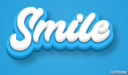 Smile Efecto de Texto