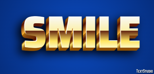 Smile Efecto de Texto