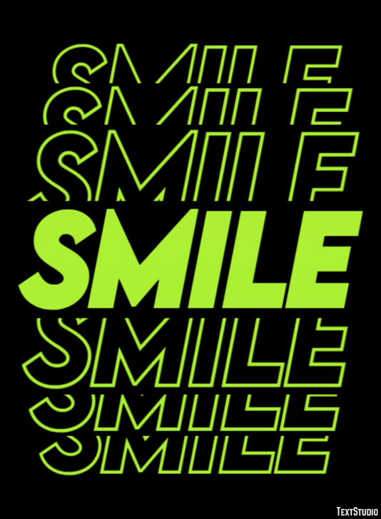 Smile Efecto de Texto
