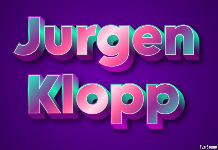 Jurgen Klopp Effetto testo