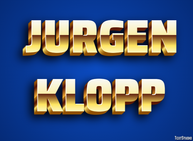 Jurgen Klopp Efecto de texto