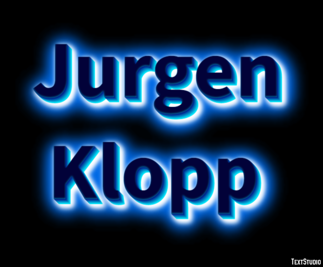 Jurgen Klopp Efecto de texto