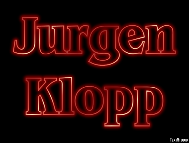 Jurgen Klopp Efecto de texto
