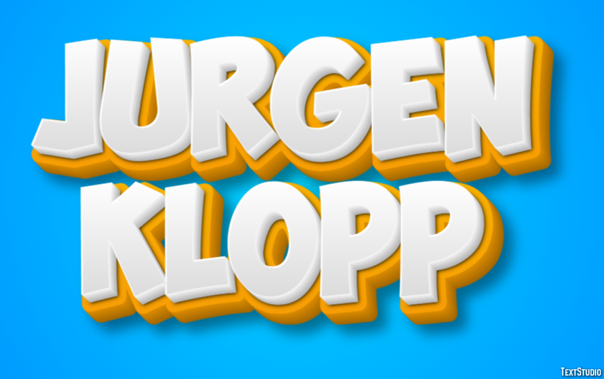 Jurgen Klopp Efecto de Texto