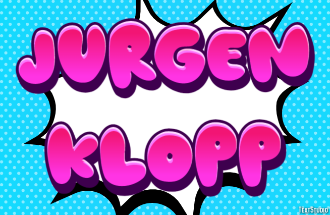 Jurgen Klopp Efecto de texto