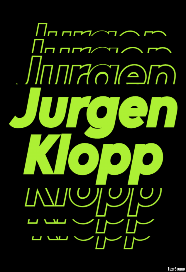 Jurgen Klopp Efecto de Texto