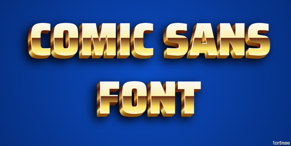 Comic Sans Font Tekst Effect