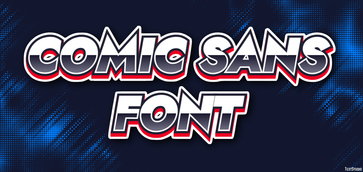 Comic Sans Font Text Effect