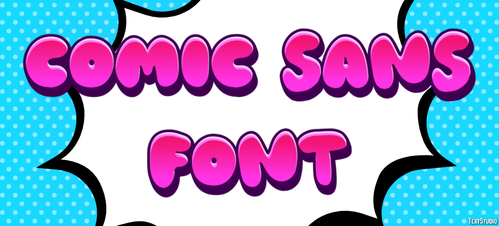 Comic Sans Font Effetto testo