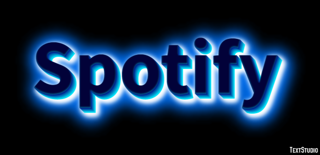 Spotify Text effect