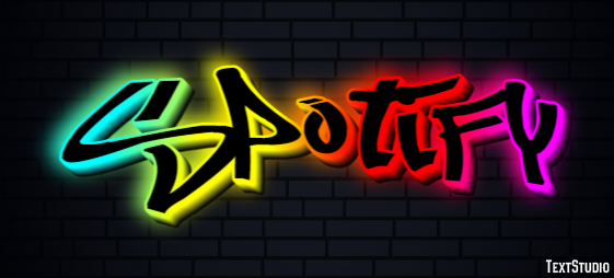 Spotify Text effect