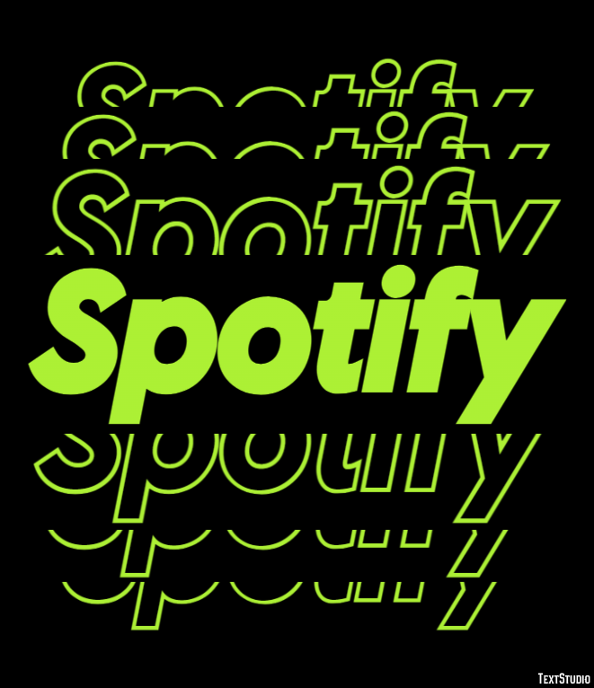 Spotify Text Effect