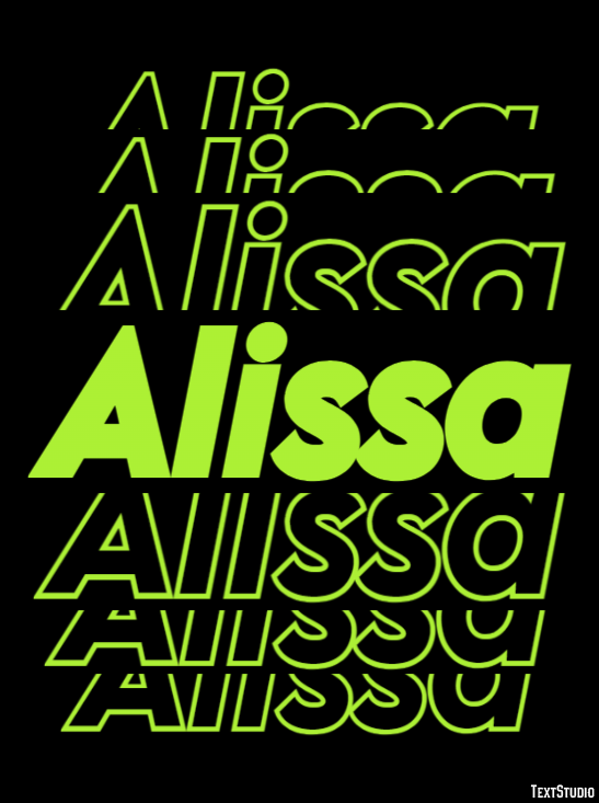 Alissa Text Effect