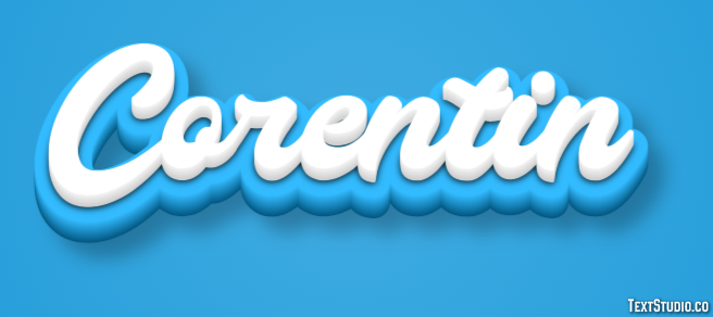 Corentin Efeito de texto