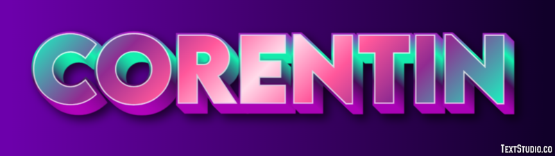 Corentin Efeito de texto