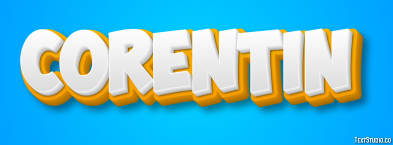 Corentin Efeito de texto