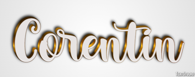 Corentin Efeito de texto