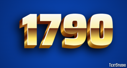 1790 Text Effect