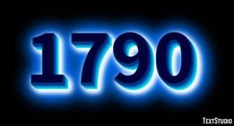 1790 Text Effect