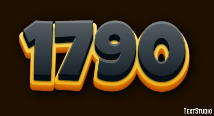 1790 Text Effect