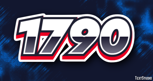 1790 Text Effect