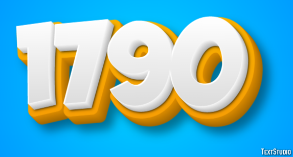 1790 Text Effect