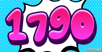 1790 Text Effect