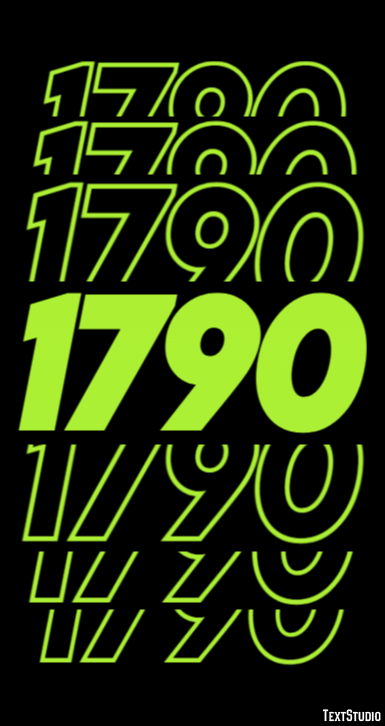 1790 Text Effect